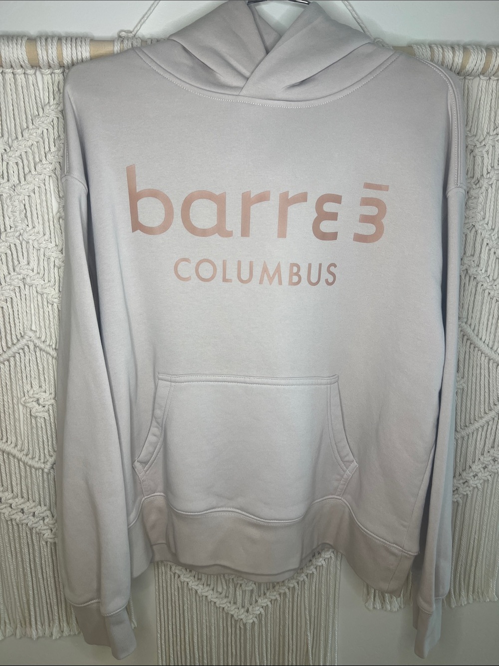 Barre3 Columbus Women's Dusty Pink Pullover Hoodie